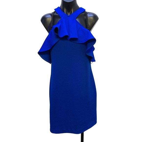 Trina Turk Dresses & Skirts - *Trina Turk Blue Off The Shoulder Dress Size 6